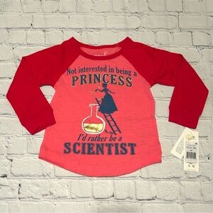 New Peek Girls Long Sleeve Science Shirt (2T)